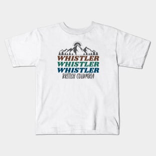Whistler, British Columbia Kids T-Shirt